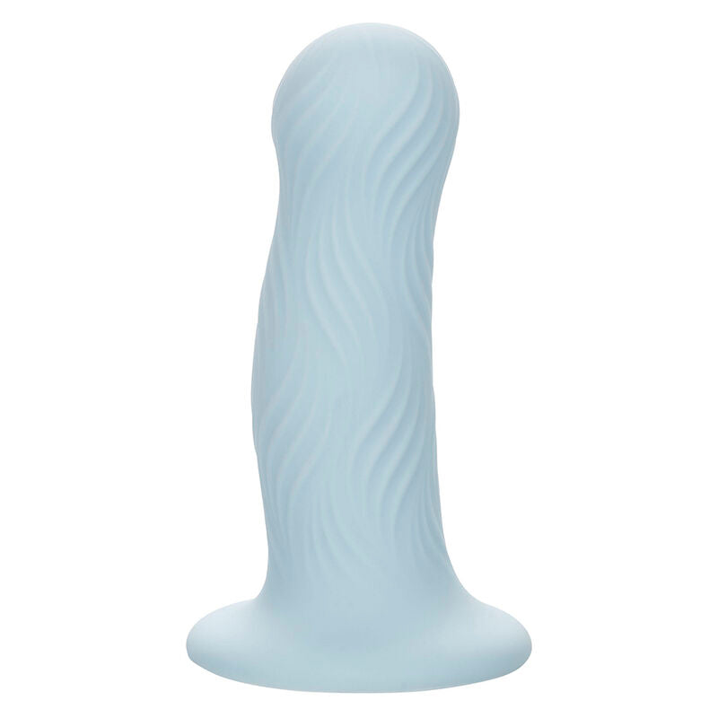 Plug Anal Wave Rider de Silicona con Textura Ondulada y Ventosa
