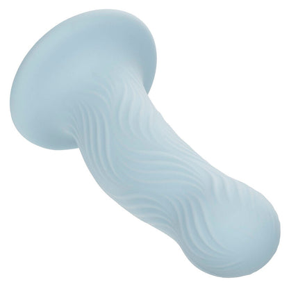 Plug Anal Wave Rider de Silicona con Textura Ondulada y Ventosa