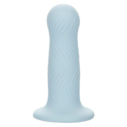 Plug Anal Wave Rider de Silicona con Textura Ondulada y Ventosa