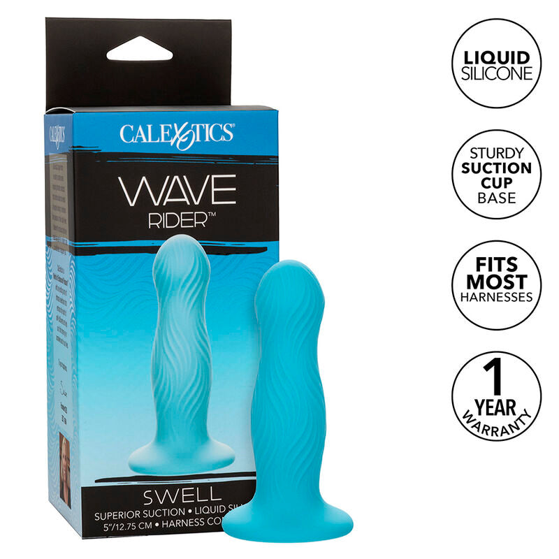 Plug Anal Ergonómico Wave Rider Swell Azul