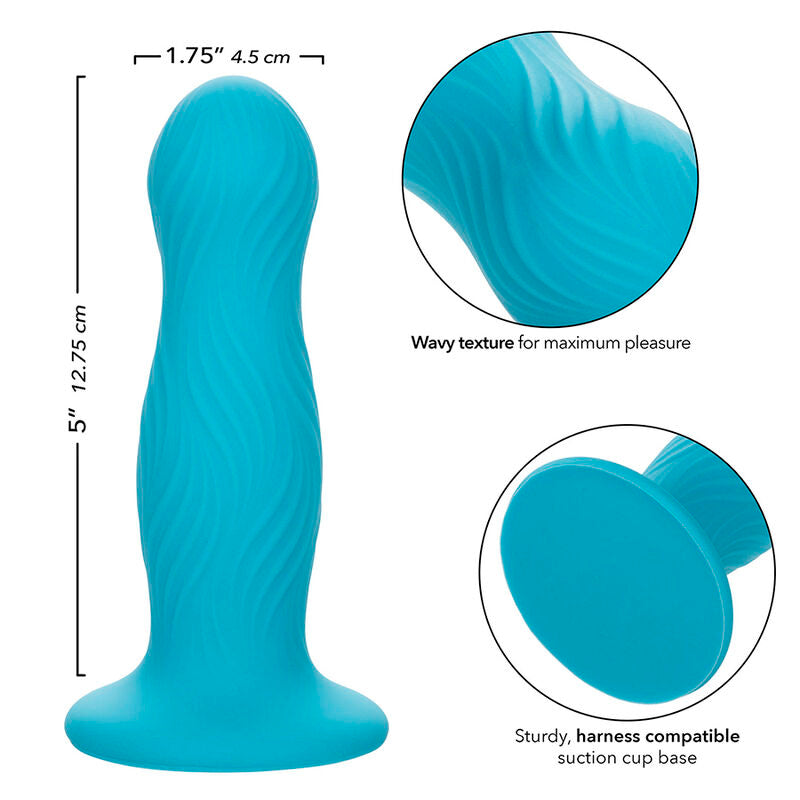 Plug Anal Ergonómico Wave Rider Swell Azul