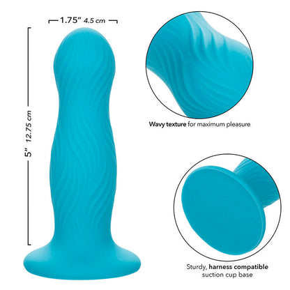 Plug Anal Ergonómico Wave Rider Swell Azul