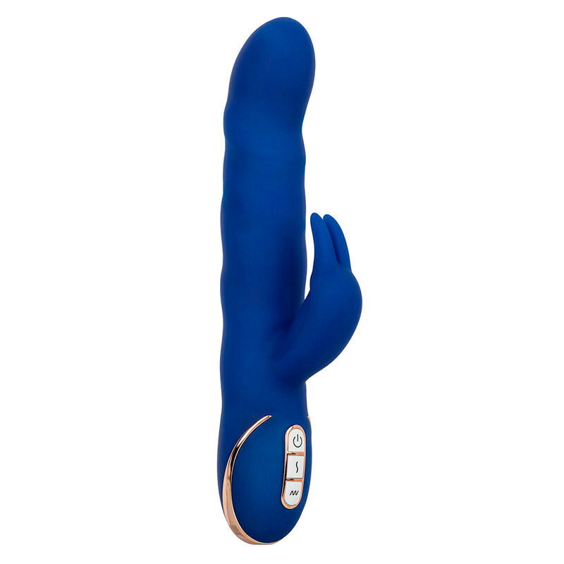 Vibrador Jack Rabbit con Movimiento Ondulatorio Azul
