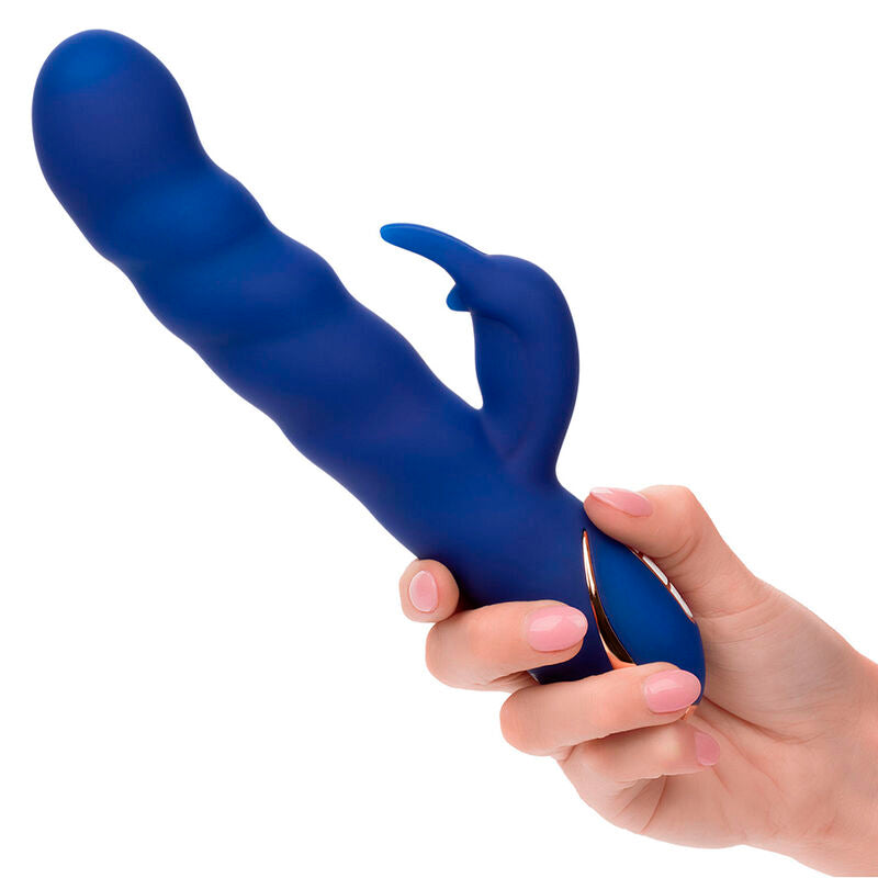 Vibrador Jack Rabbit con Movimiento Ondulatorio Azul