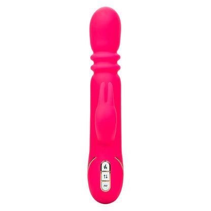 Vibrador Triple Calentado Estilo Conejo con Pulsación y Calentamiento