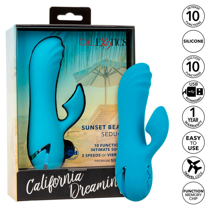 Vibrador y Estimulador Sunset Beach Seducer con 10 Funciones