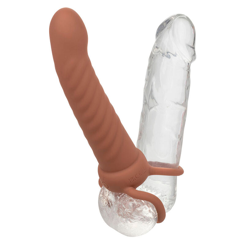 Vibrador de Doble Penetración Nervurado Maxx con 10 Vibraciones