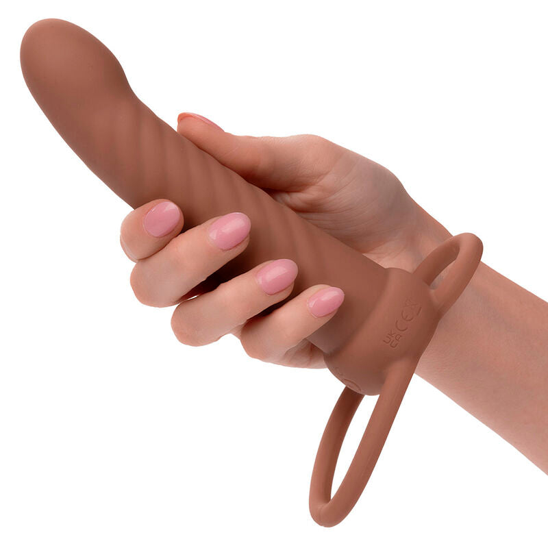 Vibrador de Doble Penetración Nervurado Maxx con 10 Vibraciones