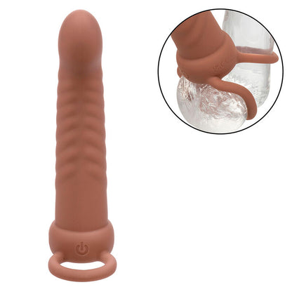Vibrador de Doble Penetración Nervurado Maxx con 10 Vibraciones