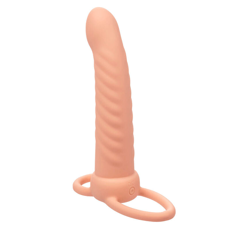 Vibrador de Doble Penetración Ribbed Maxx con 10 Vibraciones Recargable