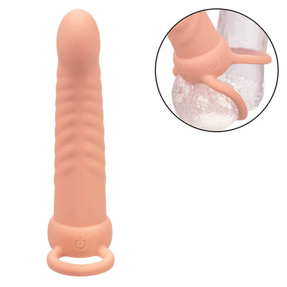 Vibrador de Doble Penetración Ribbed Maxx con 10 Vibraciones Recargable