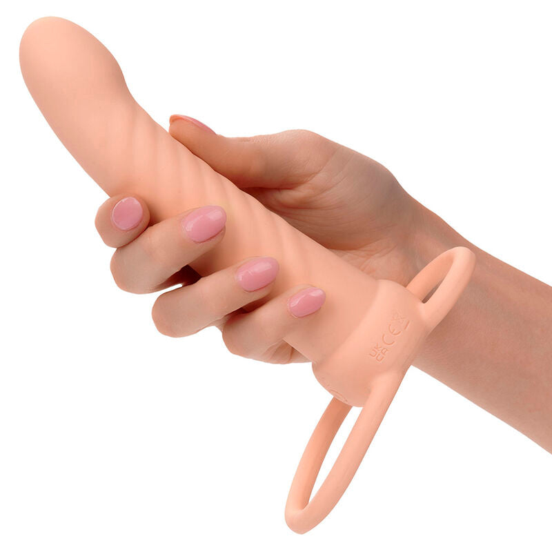 Vibrador de Doble Penetración Ribbed Maxx con 10 Vibraciones Recargable