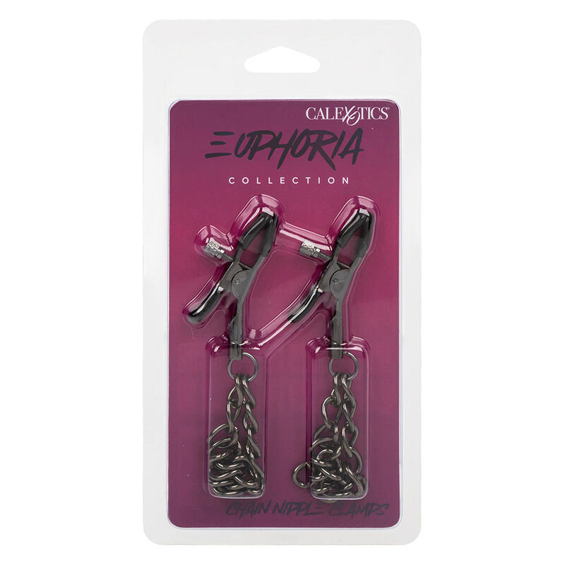 Pinzas para Pezones con Cadena Euphoria 14,5 cm