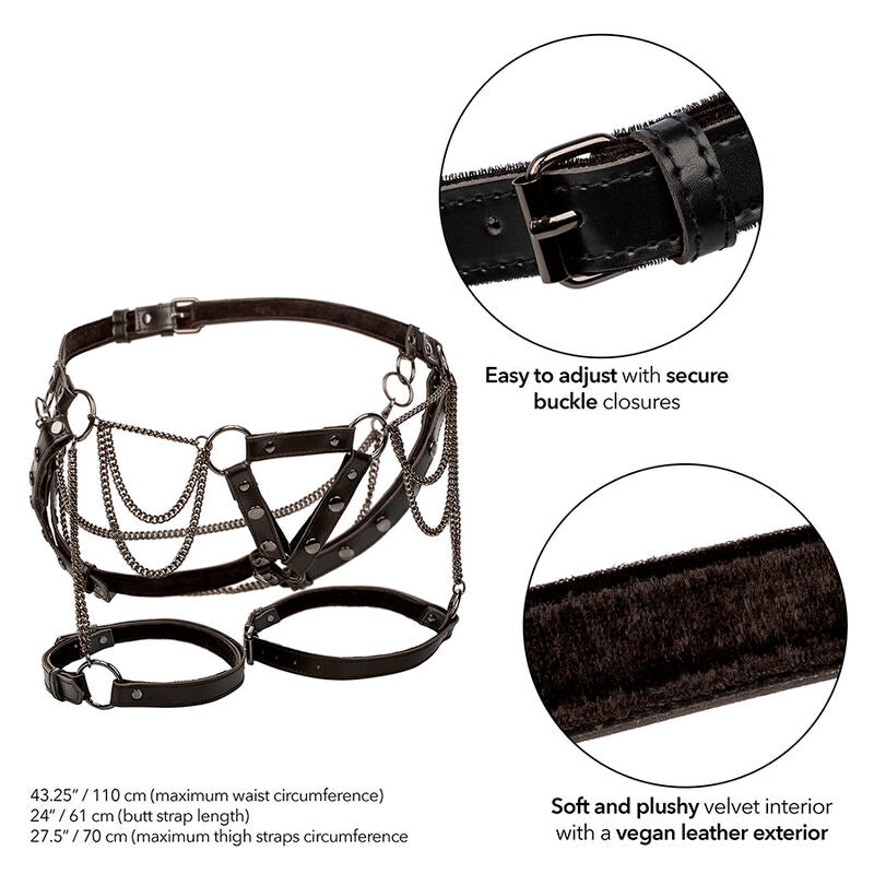 Arnés para Muslo con Cadenas Euphoria Premium