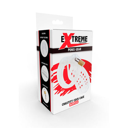 HIDDEN DESIRE - JAULA DE CASTIDAD PARA EL PENE DE ACRÍLICO TRANSPARENTE Y EXTREMA AJUSTABLE
