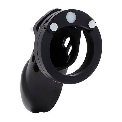 HIDDEN DESIRE - JAULA DE CASTIDAD PARA EL PENE DE SILICONA EXTREMA TALLA L NEGRA