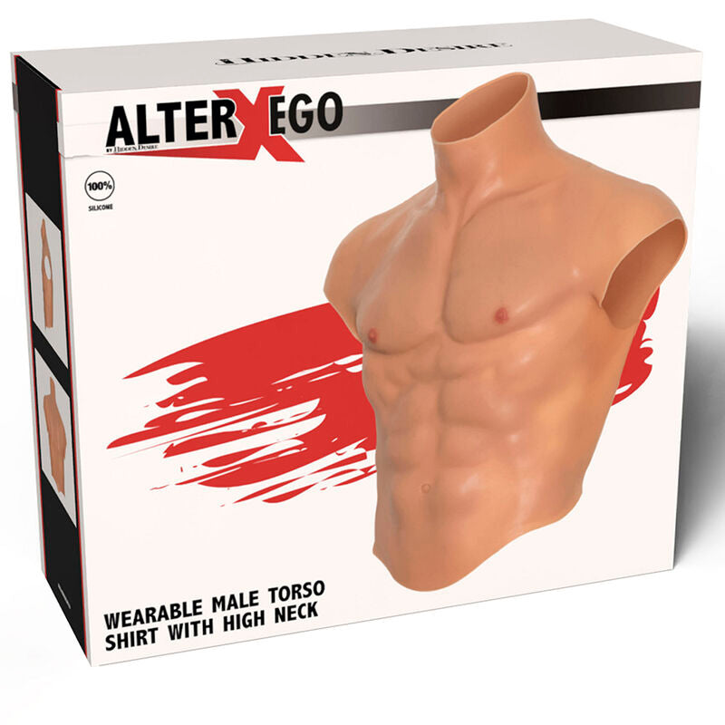 DESEO OCULTO - CAMISA DE HOMBRE ALTER EGO DE SILICONA CON PANEL DE CARNE ABS