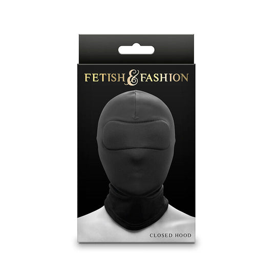Capucha Cerrada de Nylon Negro