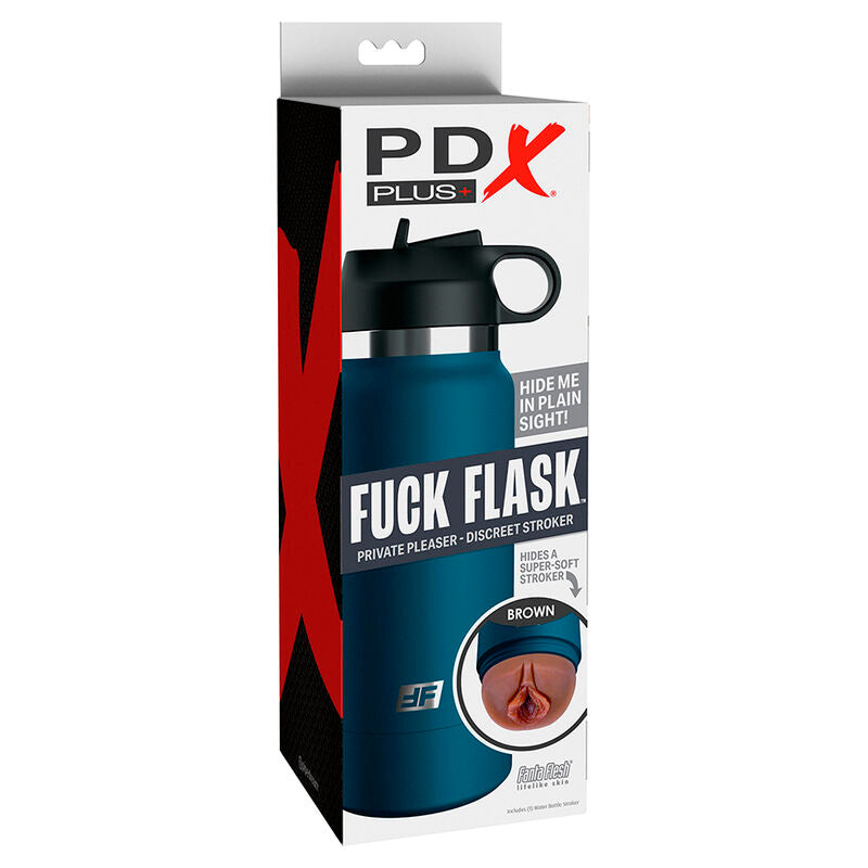 Masturbador Masculino Fuck Flask Vagina Discreto Stroker Marrón Modelo 1