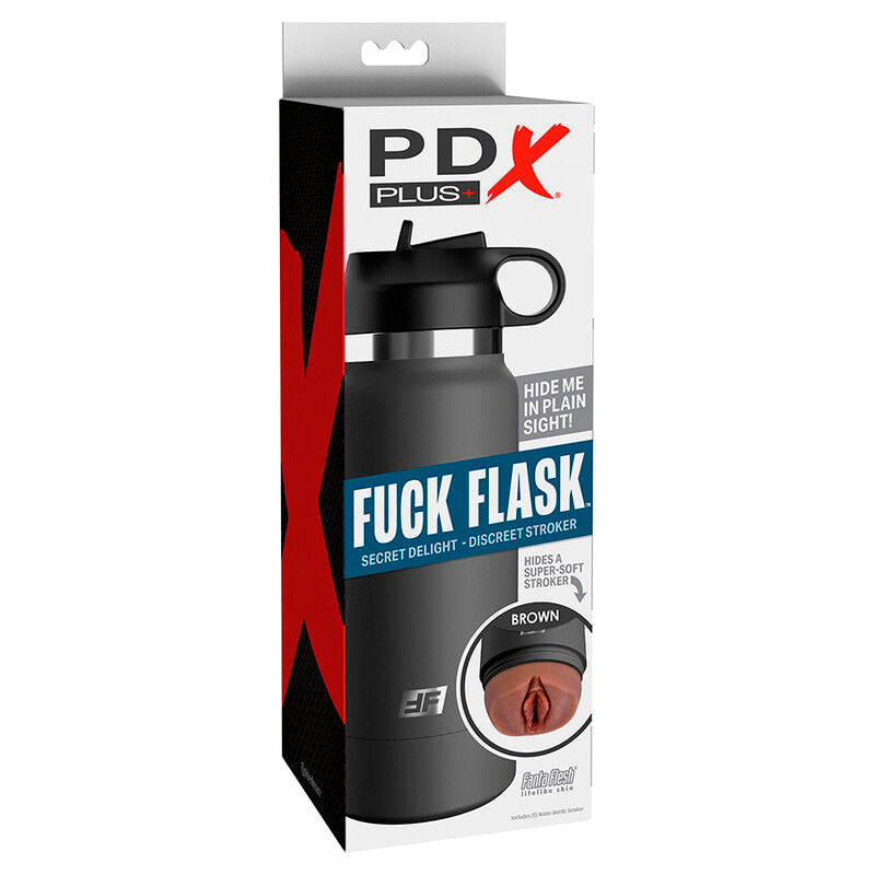 Masturbador Masculino Fuck Flask Vagina Discreto Stroker Marrón Modelo 2