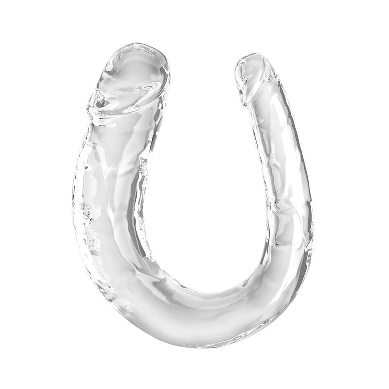 Dildo Doble Double Trouble 33 cm Transparente