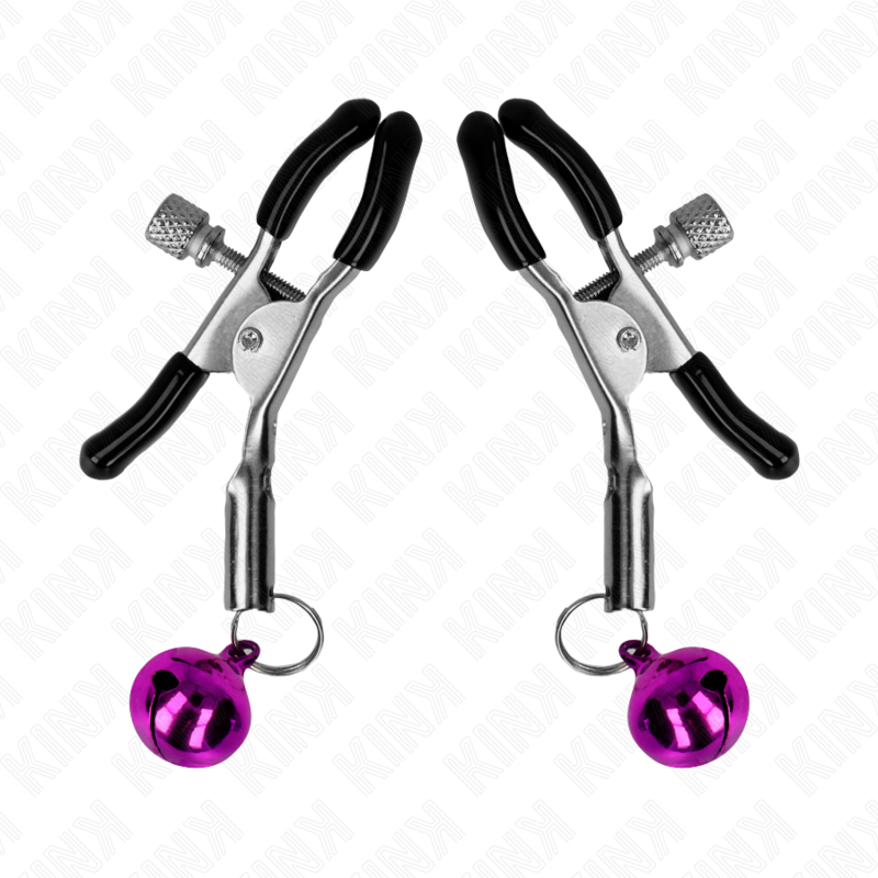 Close-up of the KINK Grampo de Bico Simples Roxo 6 CM showing its color and design.