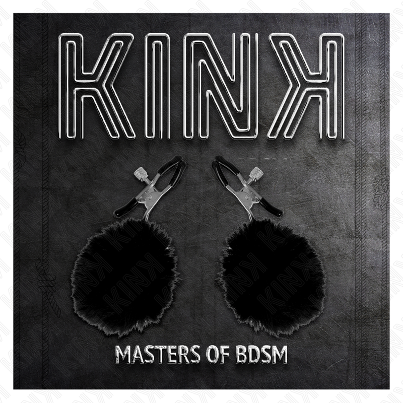 KINK - CLIP DE BOLA DE PIEL SINTÉTICA NEGRA 6 CM