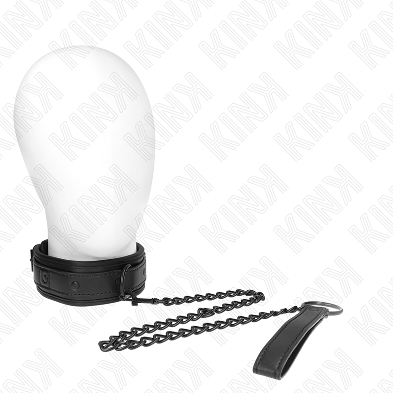 Colar de Neoprene Bondage KINK Modelo 2 com cinto ajustável para controlo e submissão.