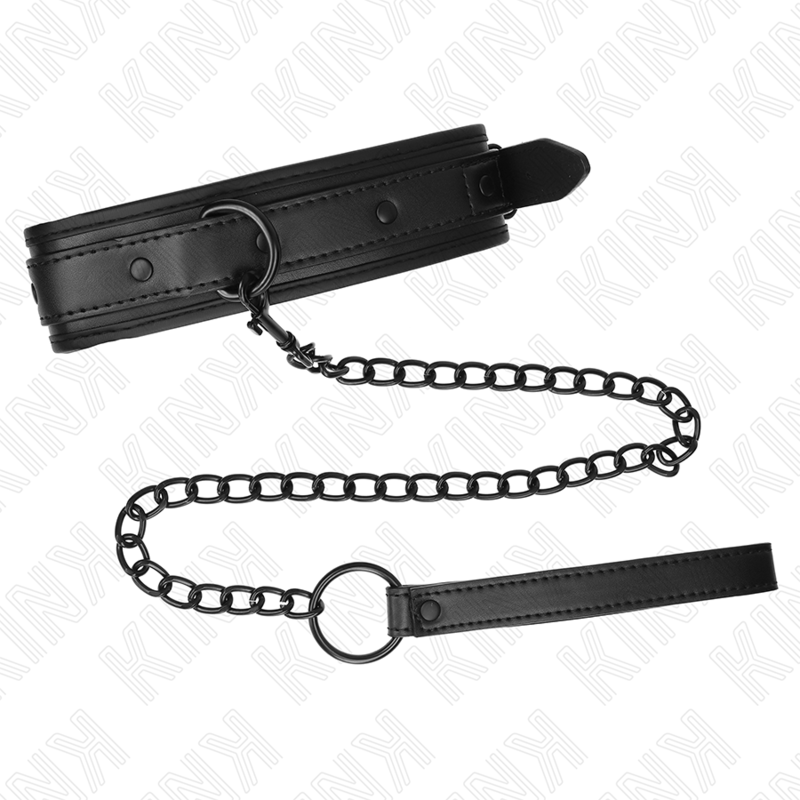 Colar de Neoprene Bondage KINK Modelo 2 com cinto ajustável para controlo e submissão.
