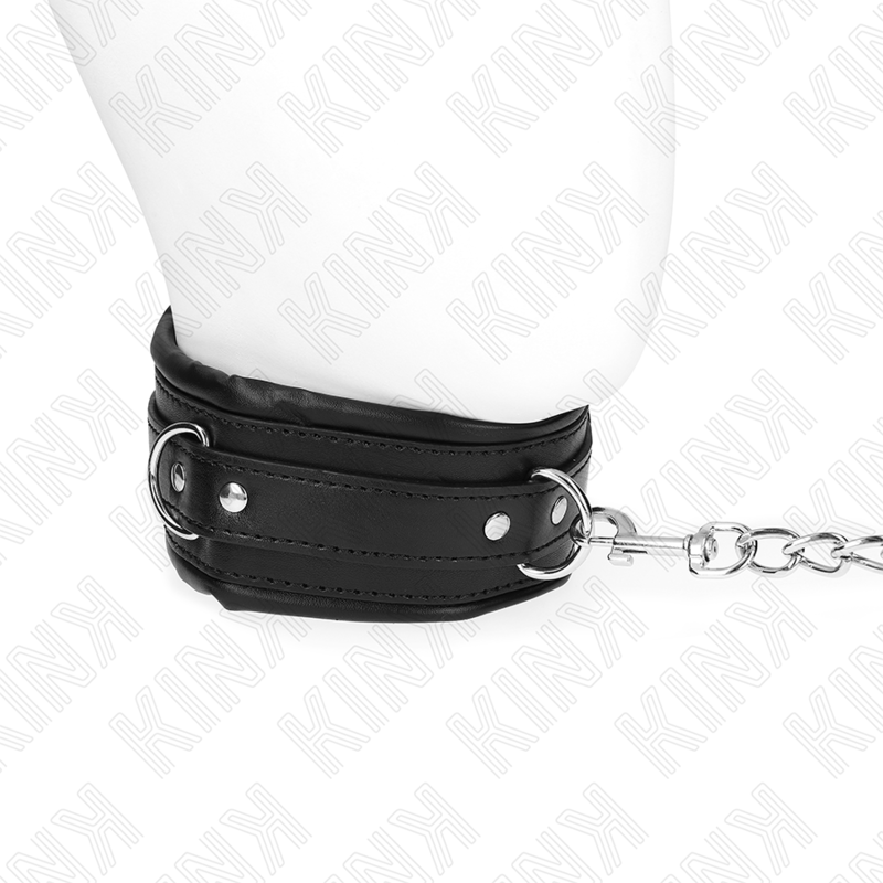 KINK Colar e Trela Pesado Ajustável, ideal para jogos BDSM com controlo e estilo.
