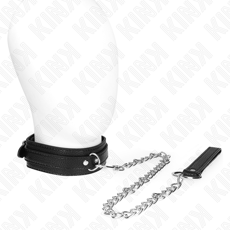 Colar e Trela BDSM KINK Padrão Serpente, exibindo design e materiais de qualidade.