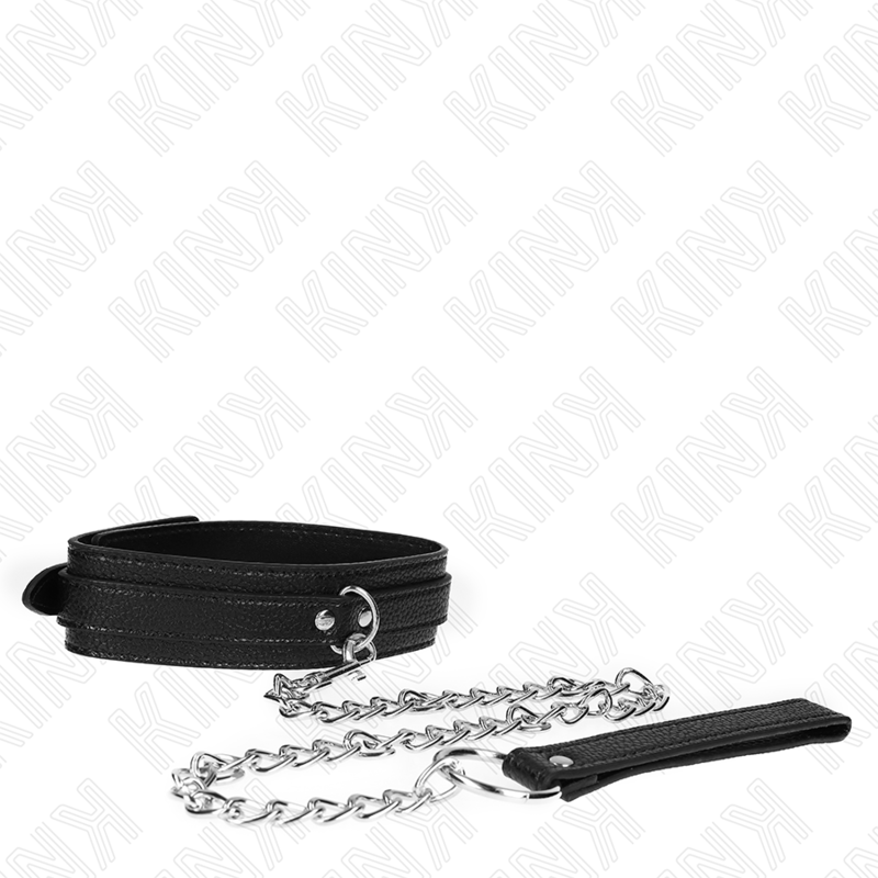 Colar e Trela BDSM KINK Padrão Serpente, exibindo design e materiais de qualidade.