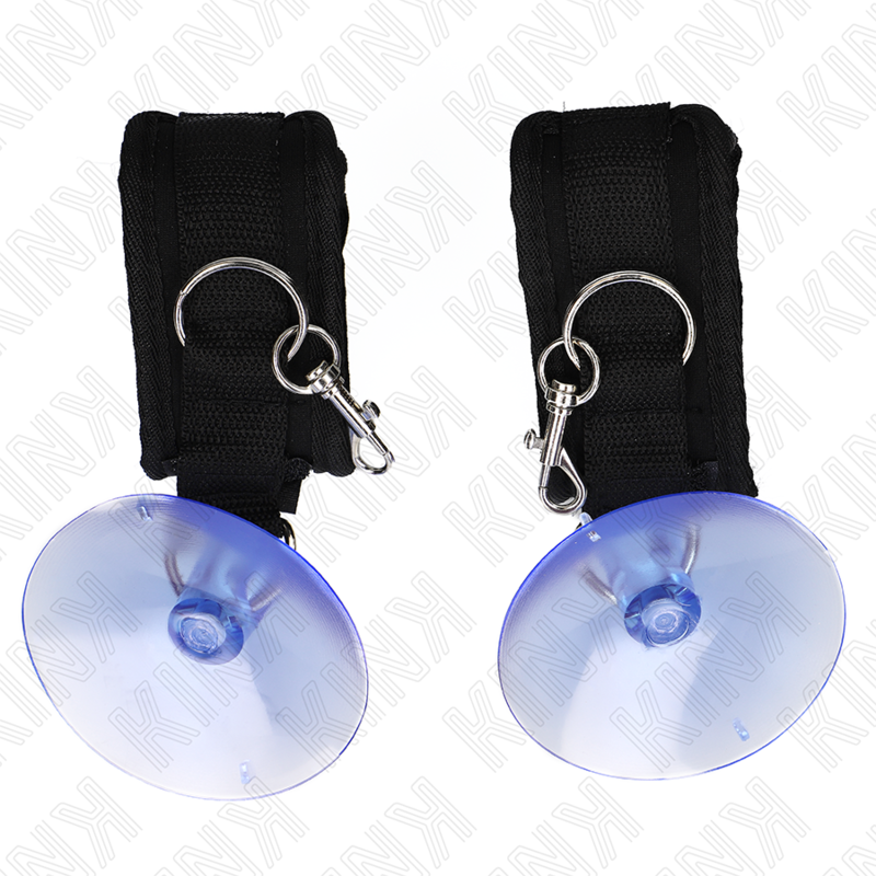 Esposas de Muñeca BDSM Ajustables Negro 29-40 cm