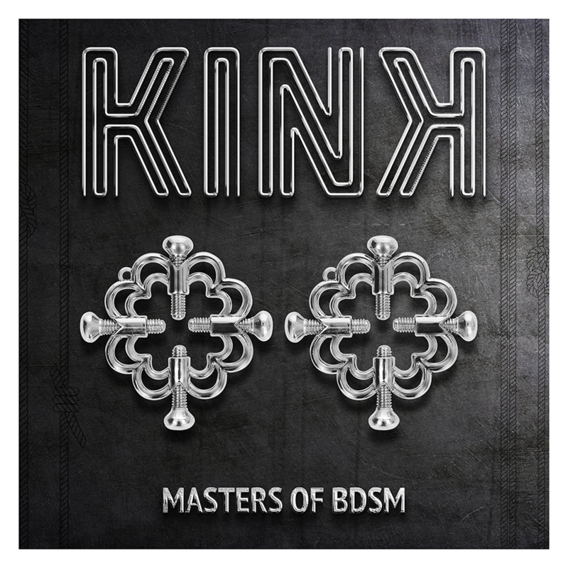 KINK Pinças para Mamilos Flor de Metal, detalhe do design e material em metal.