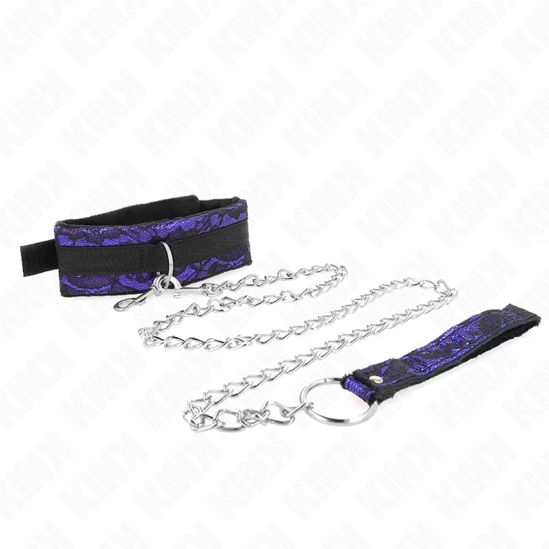 Colar Curto de Renda de Veludo KINK com Cinto Nylon de 105 cm, detalhe da textura e design elegante.