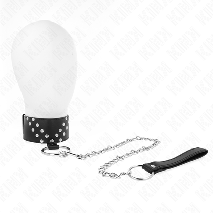 Detalhe do KINK Colar com Cinto Ajustável Rebite V, mostrando o design e a qualidade do material.