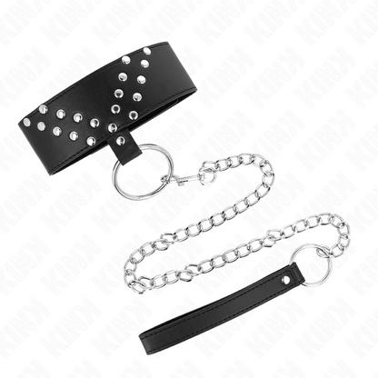 Detalhe do KINK Colar com Cinto Ajustável Rebite V, mostrando o design e a qualidade do material.