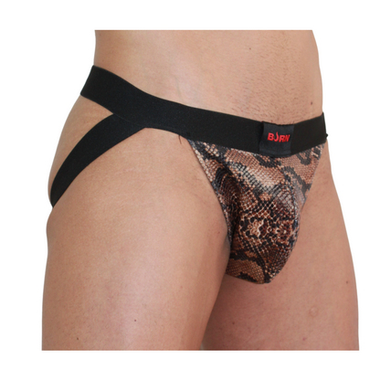 BURN Jockstrap Snake Negro - Estilo Atrevido y Confort