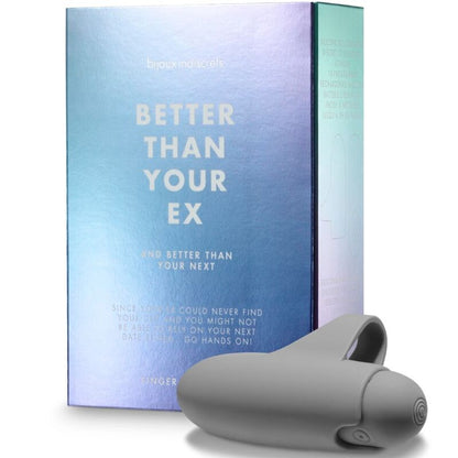 Vibrador Bullet BIJOUX Melhor Que Seu Ex com 10 Vibrações Cinza para prazer intenso.