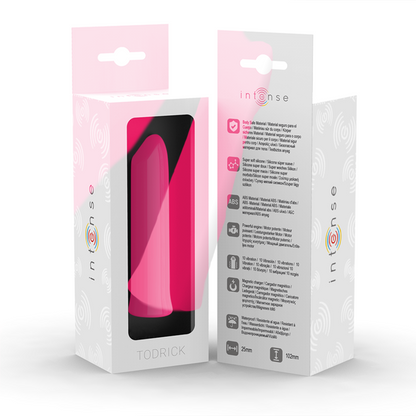 INTENSE Todrick Bala Vibratória Rosa para Estimulação Clitoriana, vista geral do produto compacto.