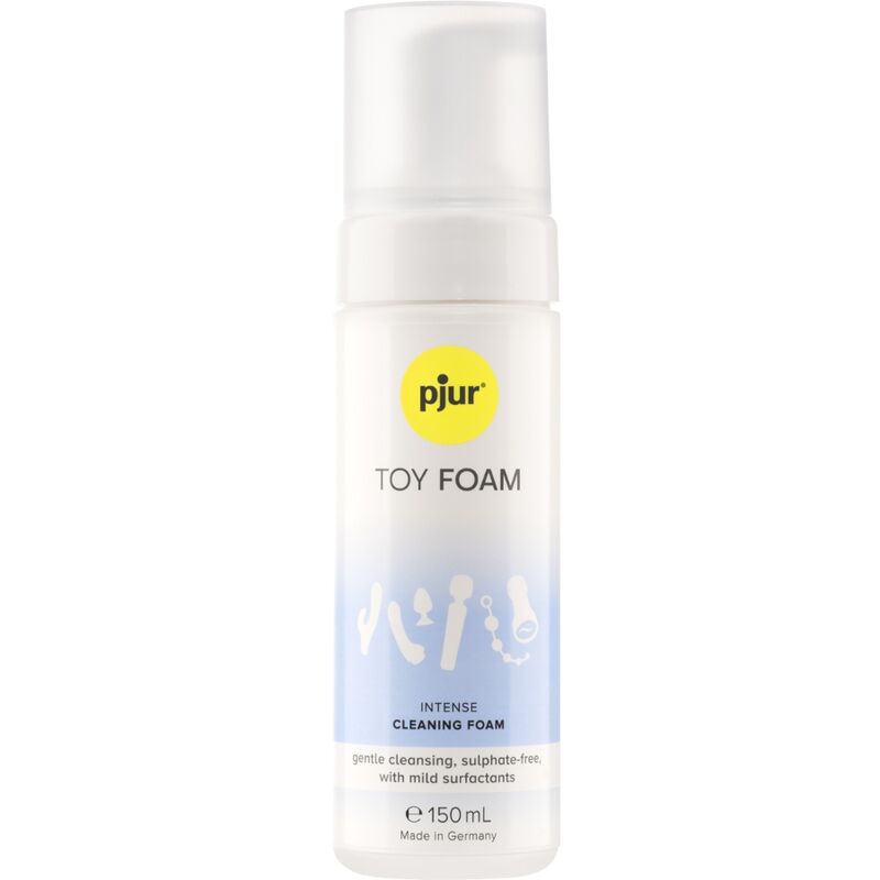 PJUR Toy Foam Limpador de Brinquedos Suave 150 ML, para higiene de brinquedos sexuais