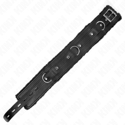 Close-up of the KINK Colar Com Trela Restrições Preto 65cm Ajustável 36-42cm showing its elegant design and durable materials.