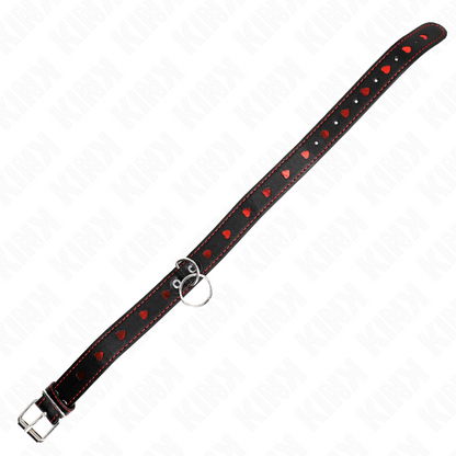 Colar BDSM KINK com Trela e Detalhes Coração, mostrando o design elegante e os materiais de alta qualidade.
