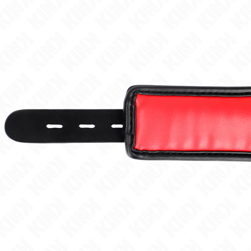 KINK Colar BDSM de imitação de couro ajustável com esponja, modelo 3.