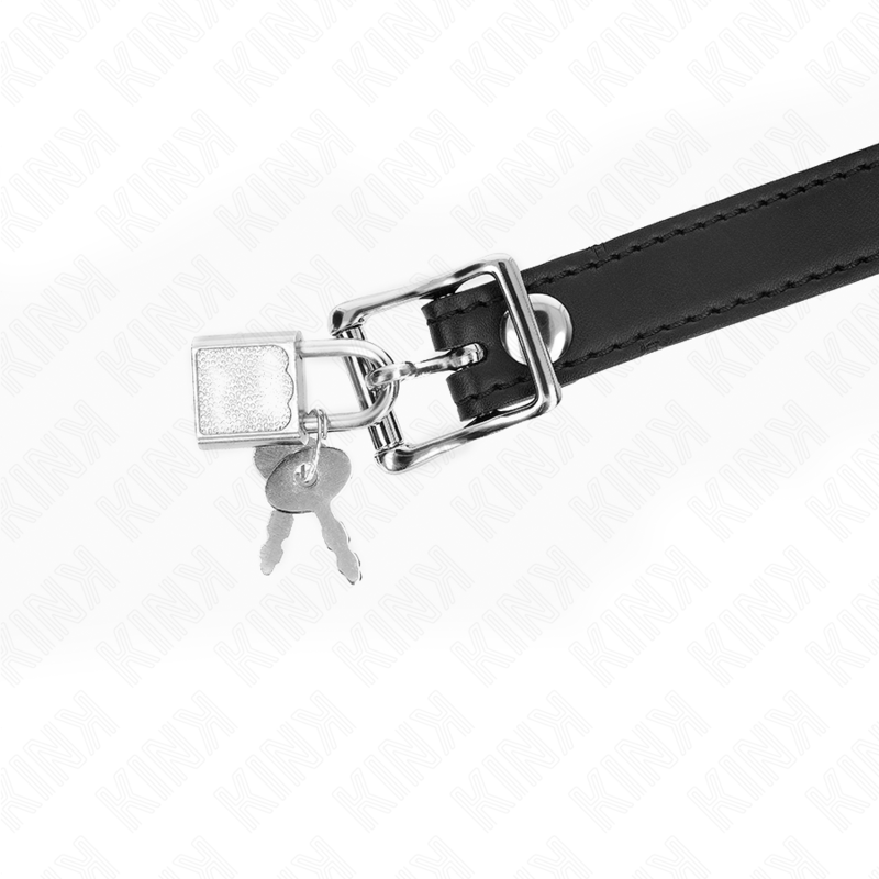 KINK Bola Silicone Mordaça com Fechadura 4cm para BDSM, em silicone macio e com correia de couro