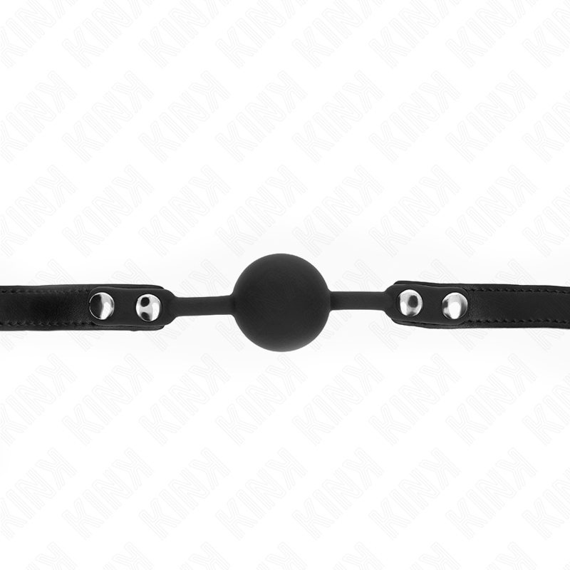 Mordaça de bola magnética KINK de silicone 4cm com fechadura para BDSM