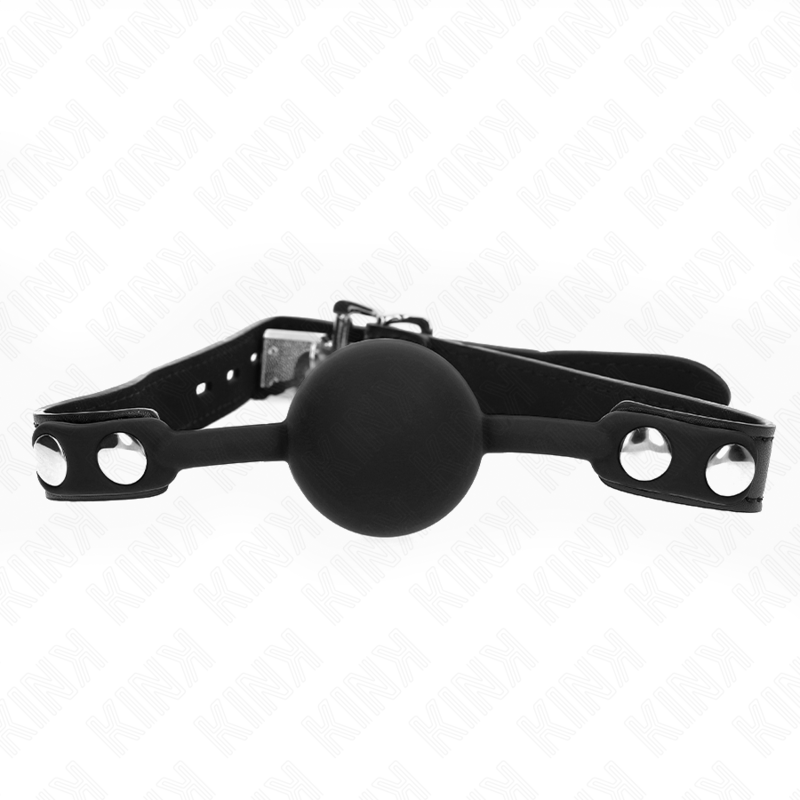 Mordaça de bola magnética KINK de silicone 4cm com fechadura para BDSM