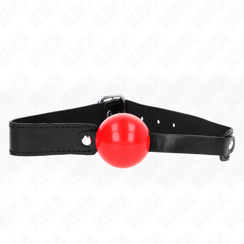 KINK Bola TPE Macia Gag Ajustável de 4 CM, ideal para jogos BDSM de submissão e controlo.