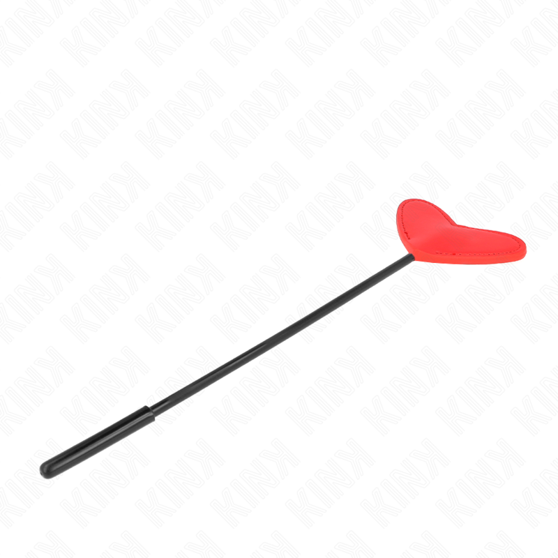 Close-up of the KINK Paleta BDSM Forma de Coração Vermelho 33x10cm showing its design and texture.