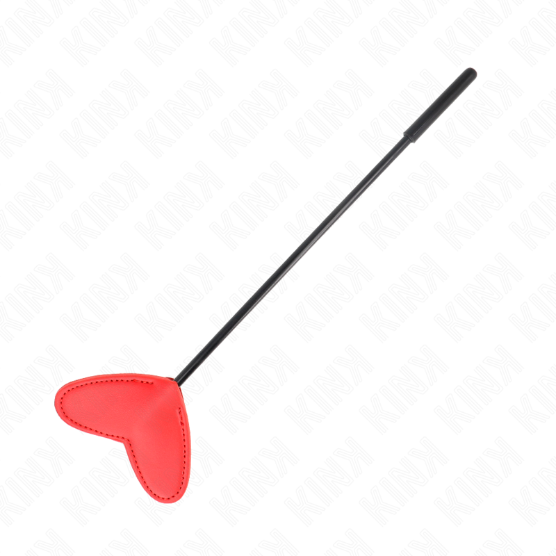 Close-up of the KINK Paleta BDSM Forma de Coração Vermelho 33x10cm showing its design and texture.